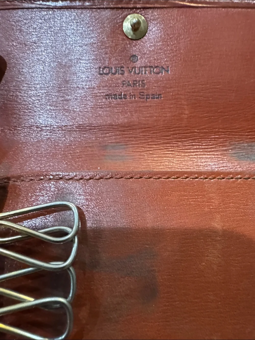 Louis Vuitton Brown Epi Leather Key & Card Holder